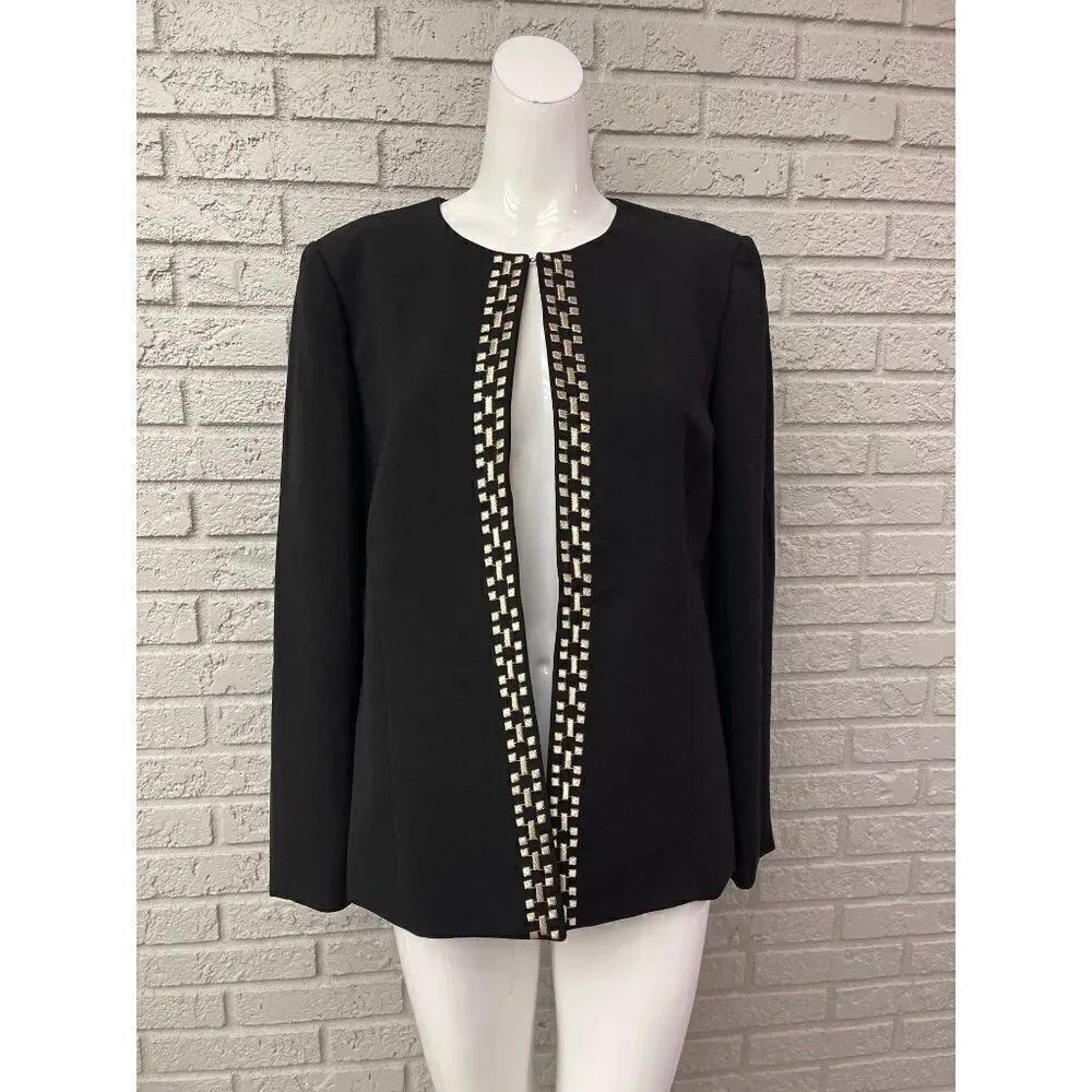 Tahari Arthur S Levine Black Blazer Size 10